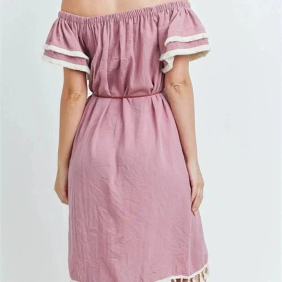 PINK BOHO DRESS - Picture 6 of 6